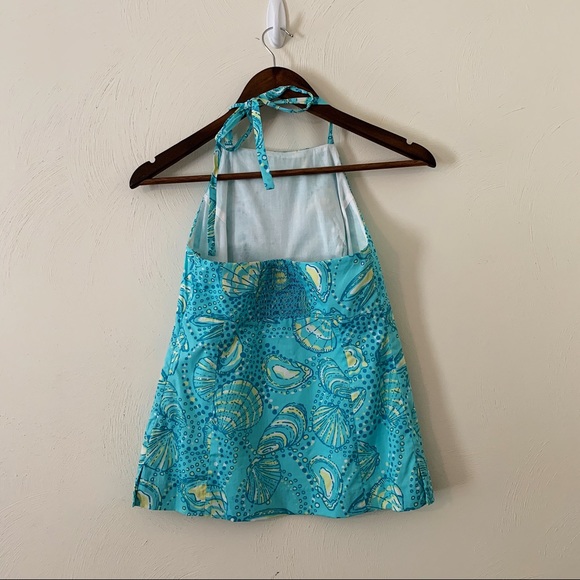 Lilly Pulitzer Seashell Halter Top Size 0 - Picture 2 of 3
